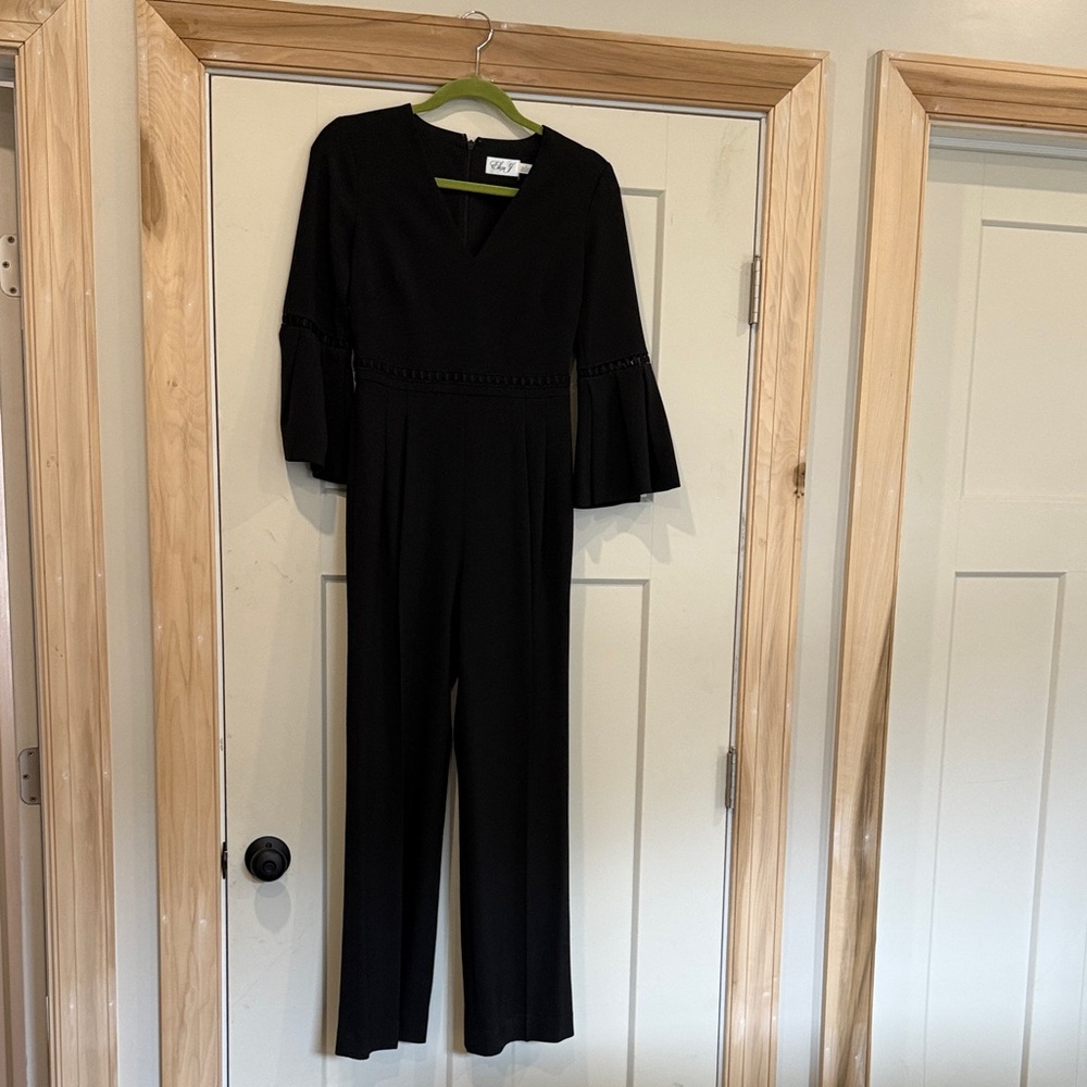 Eliza J Black Bell Sleeve Jumpsuit